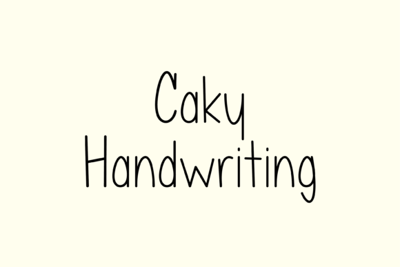 Caky: A Whimsical Handwritten Font for Modern Design