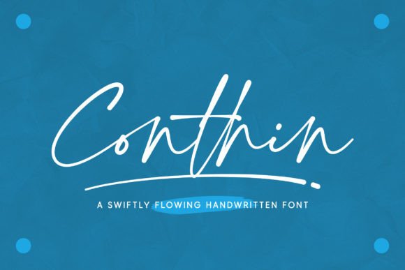 Conthin: The Swift Handwritten Font for Dynamic Branding