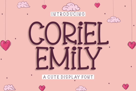 Coriel Emily: A Whimsical Typeface for Charming Designs