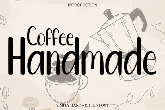 Discover the Charm of Coffee Handmade Font