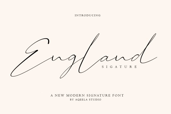 England: A Signature Font for Modern Design