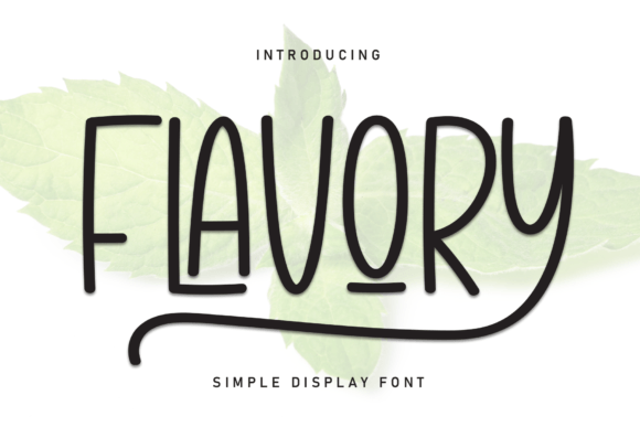 Flavory: A Timeless Handwritten Font for Modern Design