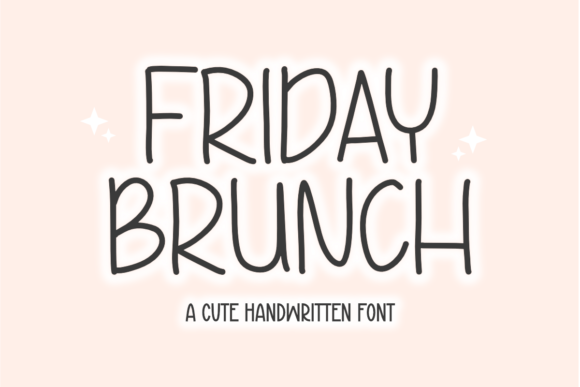 Friday Brunch: A Playful Handwritten Font for Creative Projects