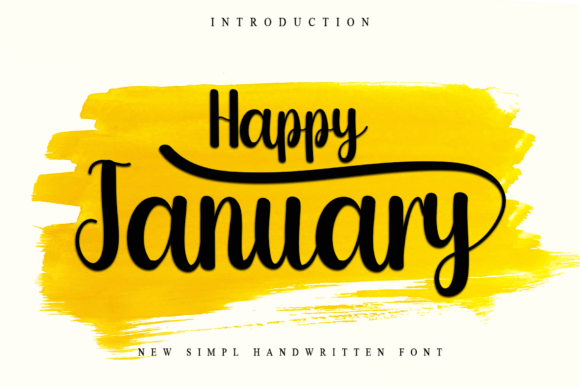 Happy January: A Playful Font for Modern Design