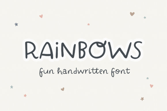 Infuse Playful Energy with the Rainbows Font