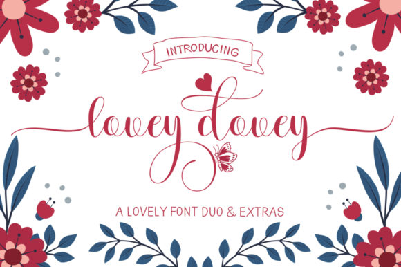 Lovey Dovey: A Stylish Duo Font for Modern Design