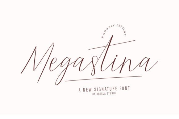 Megastina: The Handwritten Typeface for Modern Branding