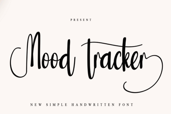 Mood Tracker: The Playful Handwritten Font for Modern Design