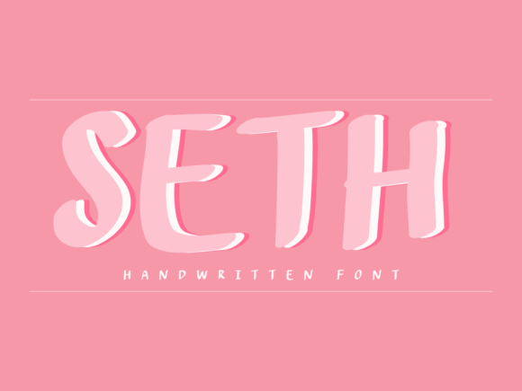 Seth: A Friendly Handwritten Font for Modern Designers