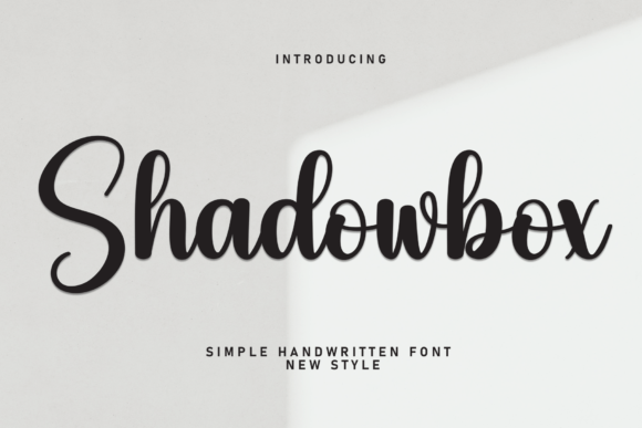 Shadowbox: The Handwritten Font with Heart