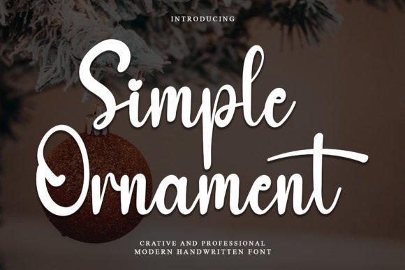 Simple Ornament: The Sweet, Handwritten Font for Modern Design