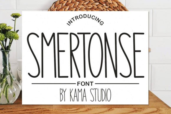 Smertonse: Elevating Design with a Skinny Handwritten Font