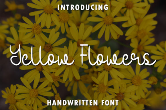 The Elegance of Yellow Flowers: A Script Font for Refined Design