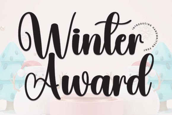 Winter Award: Elegant Handwritten Font for Designers
