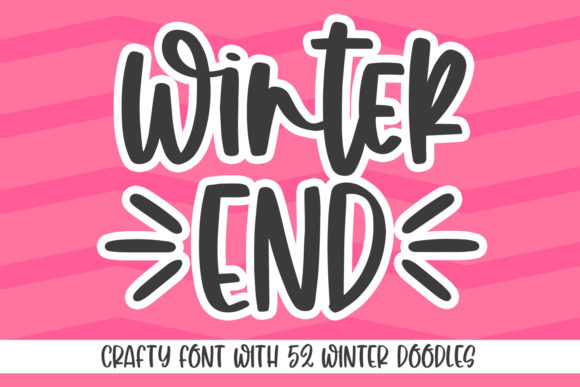 Winter End Font: A Joyful Touch for Modern Design